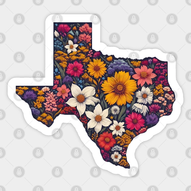 Texas Wildflowers Sticker by JessArty